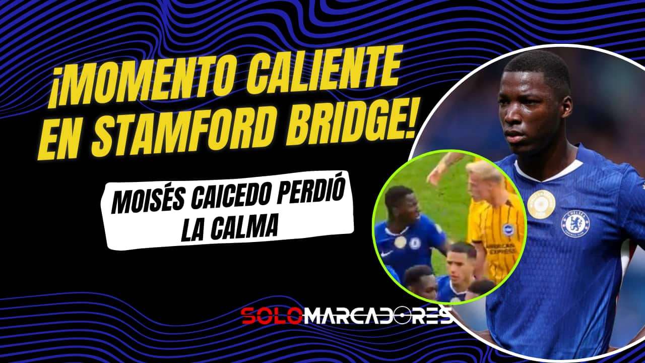 Moisés Caicedo discutió y reaccionó mal contra ex compañeros del Brighton