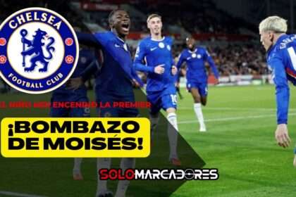 Golazo tricolor: Moisés Caicedo marcó un bombazo en el empate del Chelsea