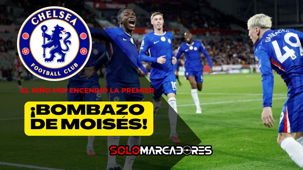 Golazo tricolor: Moisés Caicedo marcó un bombazo en el empate del Chelsea