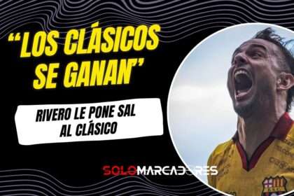 Octavio Rivero celebró la goleada de Barcelona con un mensaje directo a Emelec: “Los clásicos se ganan”