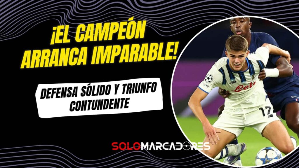 PSG de Willian Pacho debutó con goleada en la Champions League