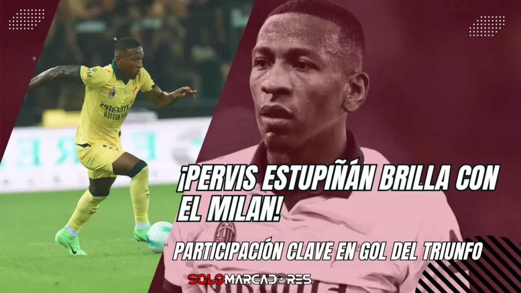 Pervis Estupiñán participa en un gol
