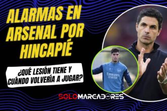 Piero Hincapié lesionado en el Arsenal: el parte médico y posible regreso