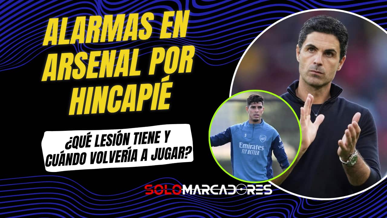 Piero Hincapié lesionado en el Arsenal: el parte médico y posible regreso