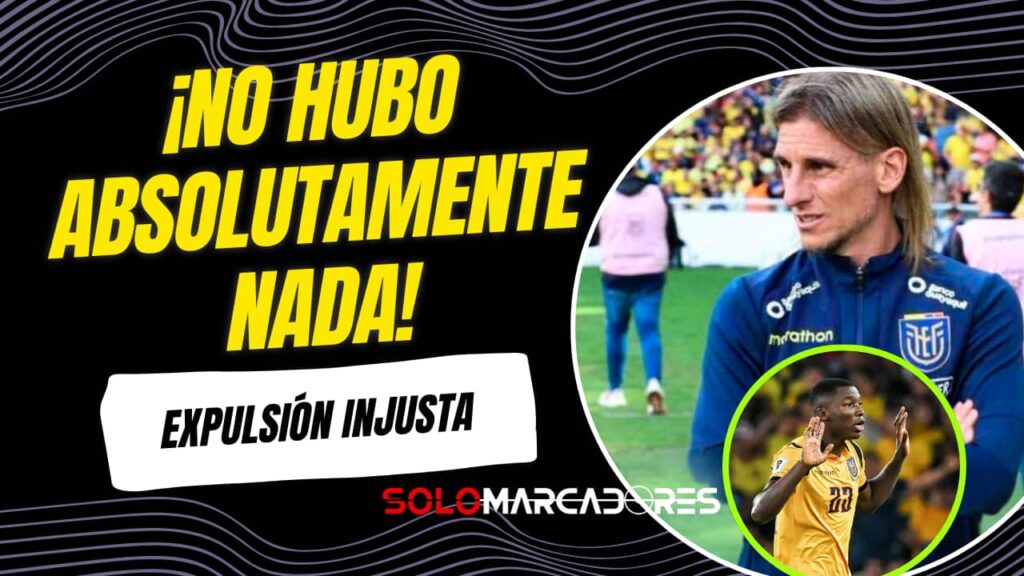 Sebastián Beccacece sobre la roja a Moisés Caicedo: “No hubo nada, lo vi golpeado y muy triste”