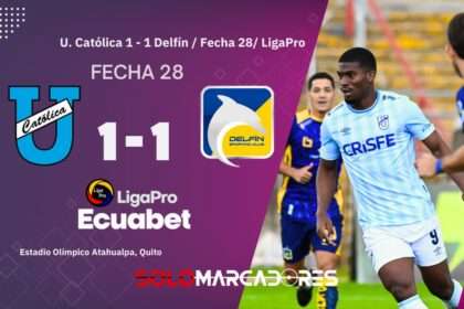 Universidad Católica empató con Delfín y dejó pasar otra chance en LigaPro