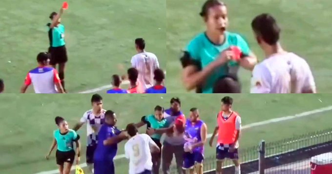 Indignación en Colombia: jugador agredió a la árbitra Vanessa Ceballos en la Primera C