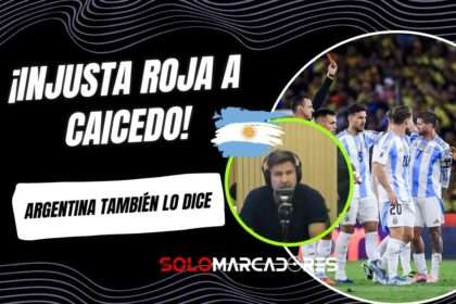 Hasta en Argentina critican la roja a Moisés Caicedo: “Roldán lo echó para compensar”