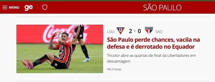¡Así reaccionó Brasil al triunfo de LDU de Quito sobre Sao Paulo! Críticas, preocupación y titulares que arden