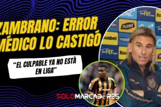 Beccacece reveló el motivo del castigo a Óscar Zambrano y apuntó a un error médico en LDU