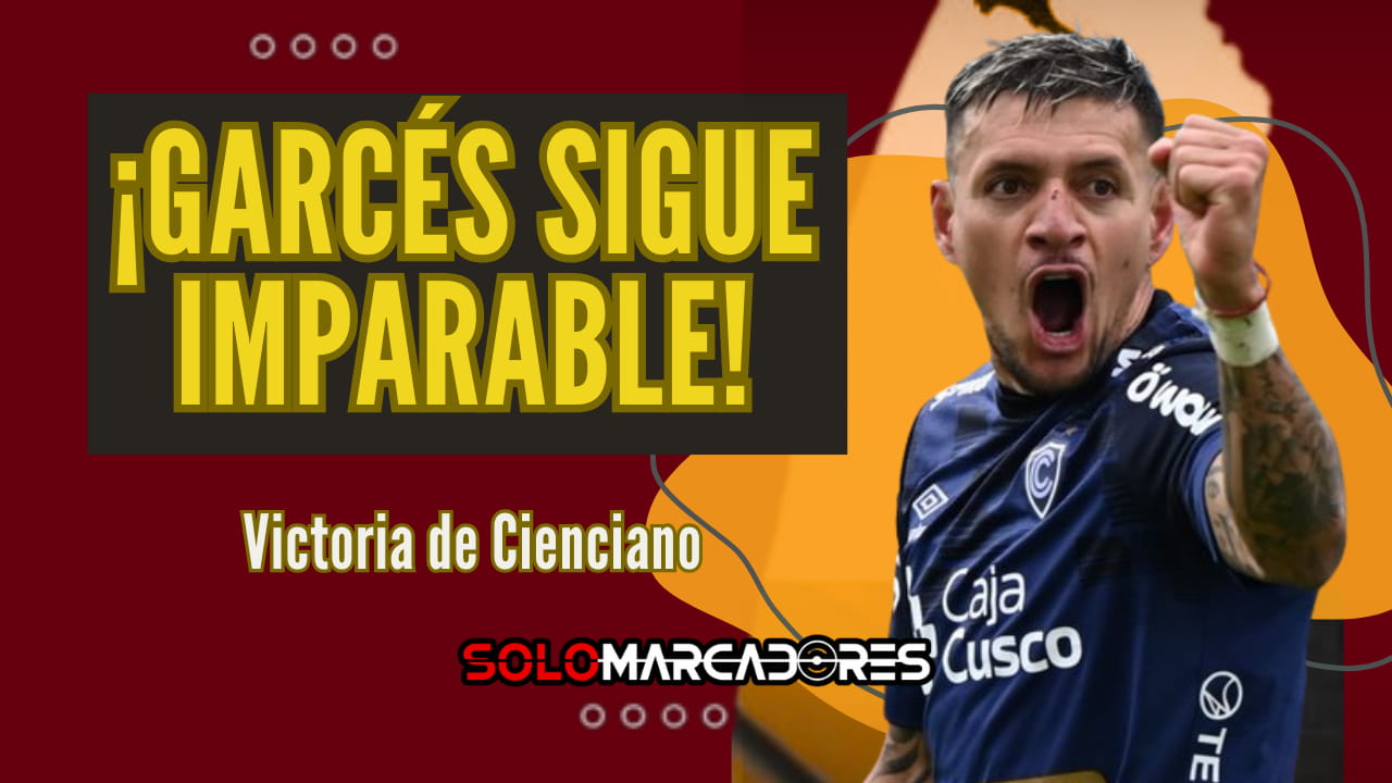 Carlos Garcés imparable en Perú: Anotó en la victoria de Cienciano