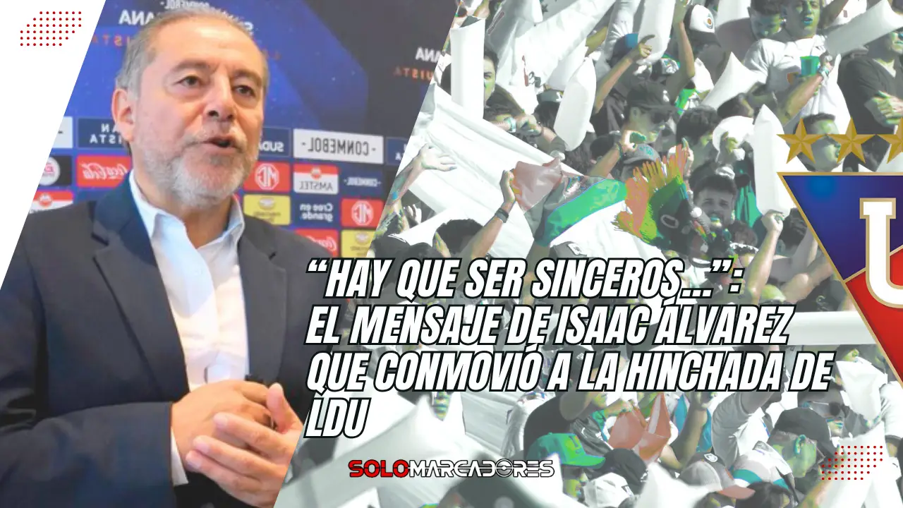 El mensaje de Isaac Álvarez
