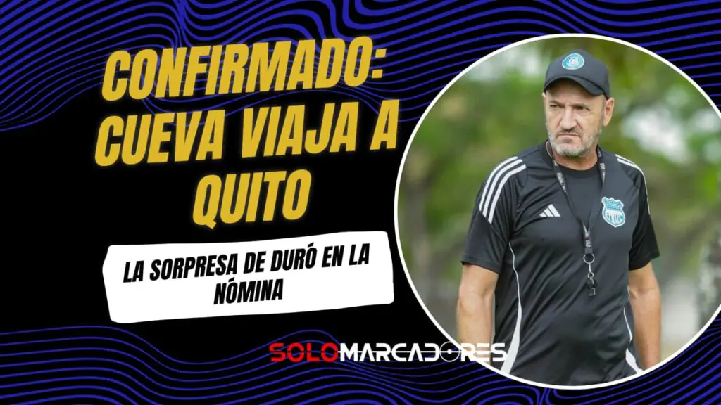 Emelec: ¡Cueva vuelve a la convocatoria para el duelo contra Aucas!