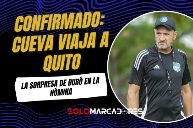 Emelec: ¡Cueva vuelve a la convocatoria para el duelo contra Aucas! 1 Emelec: ¡Cueva vuelve a la convocatoria para el duelo contra Aucas!