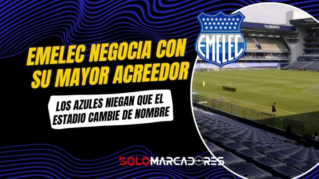 Emelec confirma negociaciones con el Banco del Pacífico por millonaria deuda
