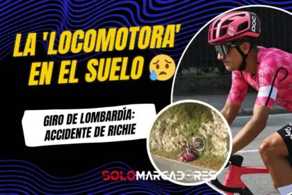 Fuerte Caída de Richard Carapaz en el Giro de Lombardía