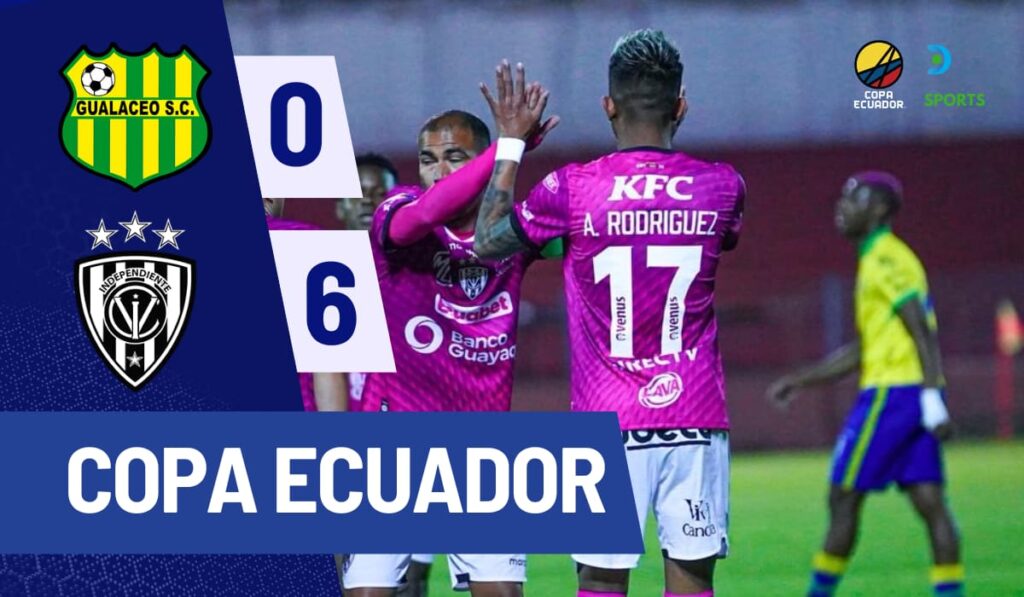 Independiente del Valle arrolló a Gualaceo y avanzó a cuartos de final de la Copa Ecuador