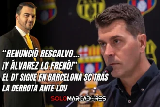 Ismael Rescalvo presentó su renuncia en Barcelona SC y Antonio Álvarez