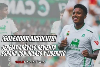 Jeremy Arévalo se luce en España y lidera la tabla de goleadores de LaLiga Hypermotion