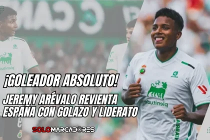 Jeremy Arévalo se luce en España y lidera la tabla de goleadores de LaLiga Hypermotion
