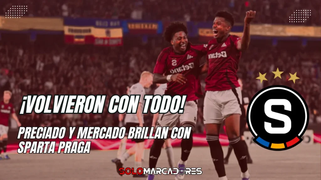 John Mercado y Ángelo Preciado volvieron a jugar con el Sparta Praga