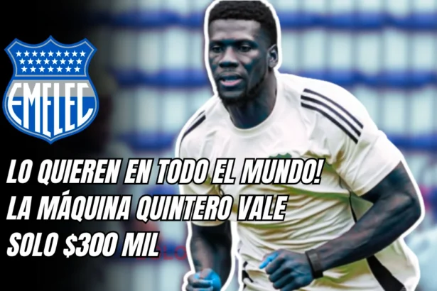 ¡SORPRESA EN EL MERCADO! La Máquina Sergio Quintero llegó gratis a Emelec y ahora vale oro 1 La Máquina Quintero llegó gratis a Emelec y ahora vale oro