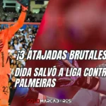 Las atajadas de Domínguez que salvaron a LDU ante Palmeiras