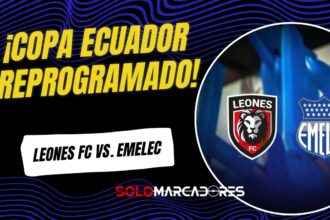¡Confirmado! Leones FC vs. Emelec en Quito por la Copa Ecuador