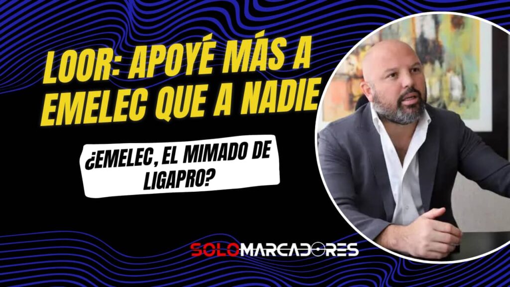 Miguel Ángel Loor: “He apoyado mucho más a Emelec que a cualquier otro club”