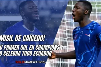 Moisés Caicedo brilla en Champions con el Chelsea