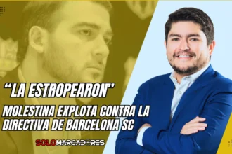 Molestina lanza fuerte crítica a la directiva de Barcelona SC
