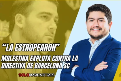 Molestina lanza fuerte crítica a la directiva de Barcelona SC