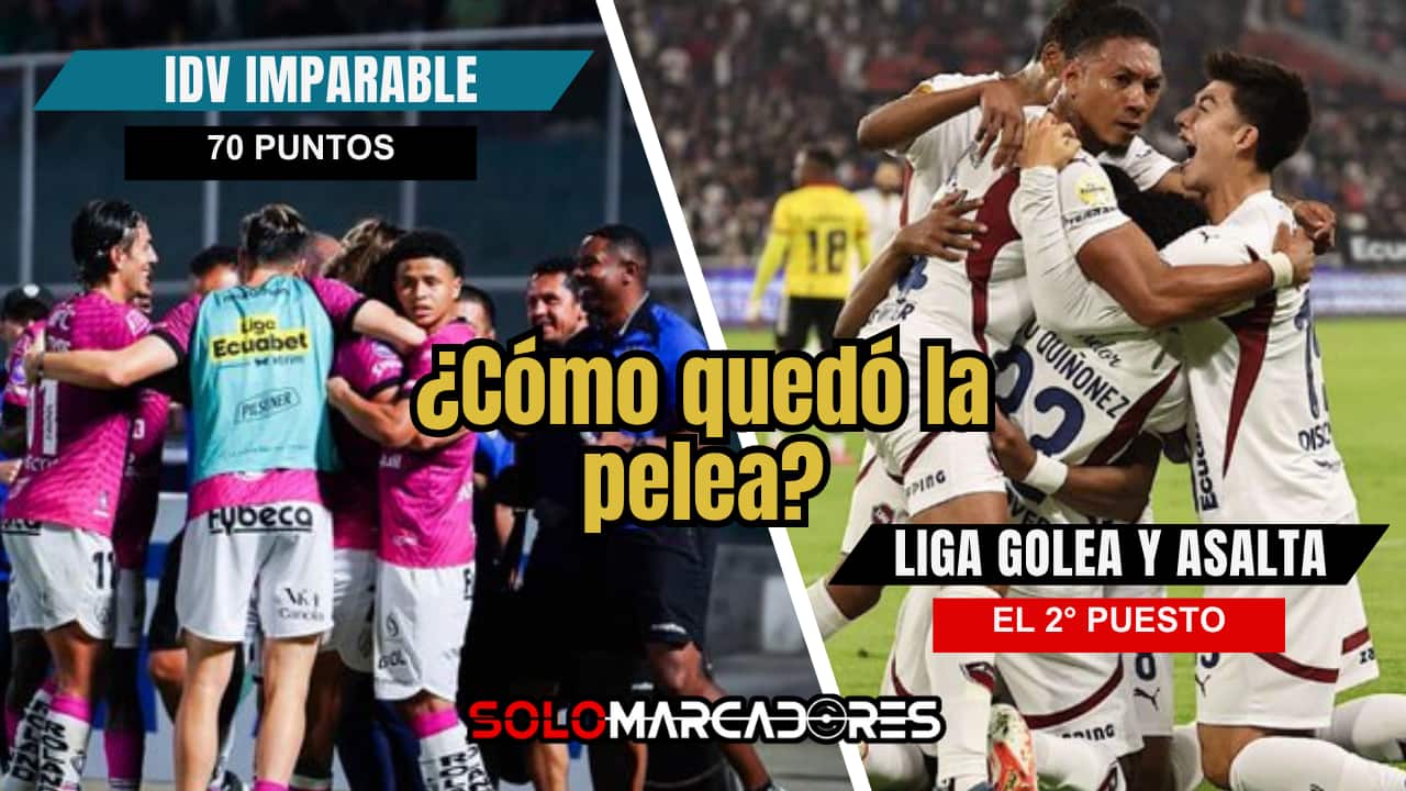 Primer Hexagonal LigaPro: IDV Imparable y Liga de Quito Manda en la Pelea así queda la tabla