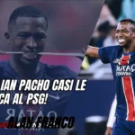¡Willian Pacho brilló en Francia! Estuvo a punto de marcar ante el PSG, pero el destino le jugó en contra 3 Willian Pacho casi le marca al PSG