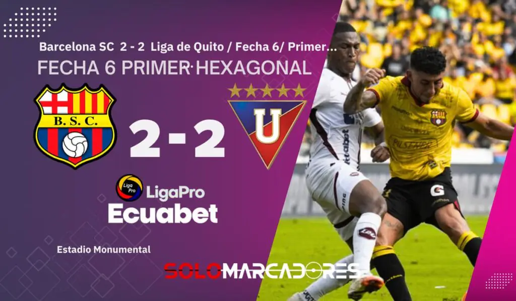 Barcelona y Liga de Quito no se sacaron diferencias pensando en la Copa Libertadores