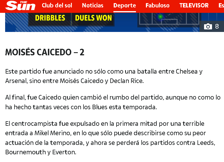 Duro golpe para Moisés Caicedo: La prensa inglesa no perdona