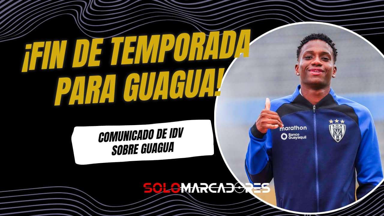 Darwin Guagua se pierde el resto del año con IDV