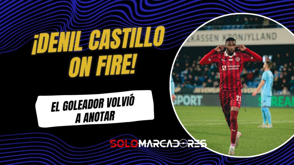 Denil Castillo volvió a anotar en Dinamarca