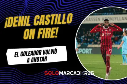 Denil Castillo volvió a anotar en Dinamarca