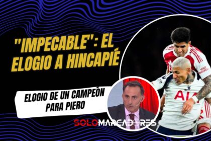 Diego Latorre elogia a Piero Hincapié tras su actuación con el Arsenal