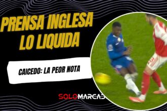 Duro golpe para Moisés Caicedo: La prensa inglesa no perdona