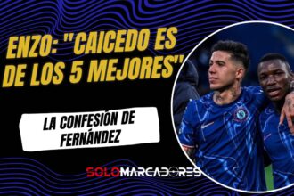 El elogio de Enzo Fernández a Moisés Caicedo