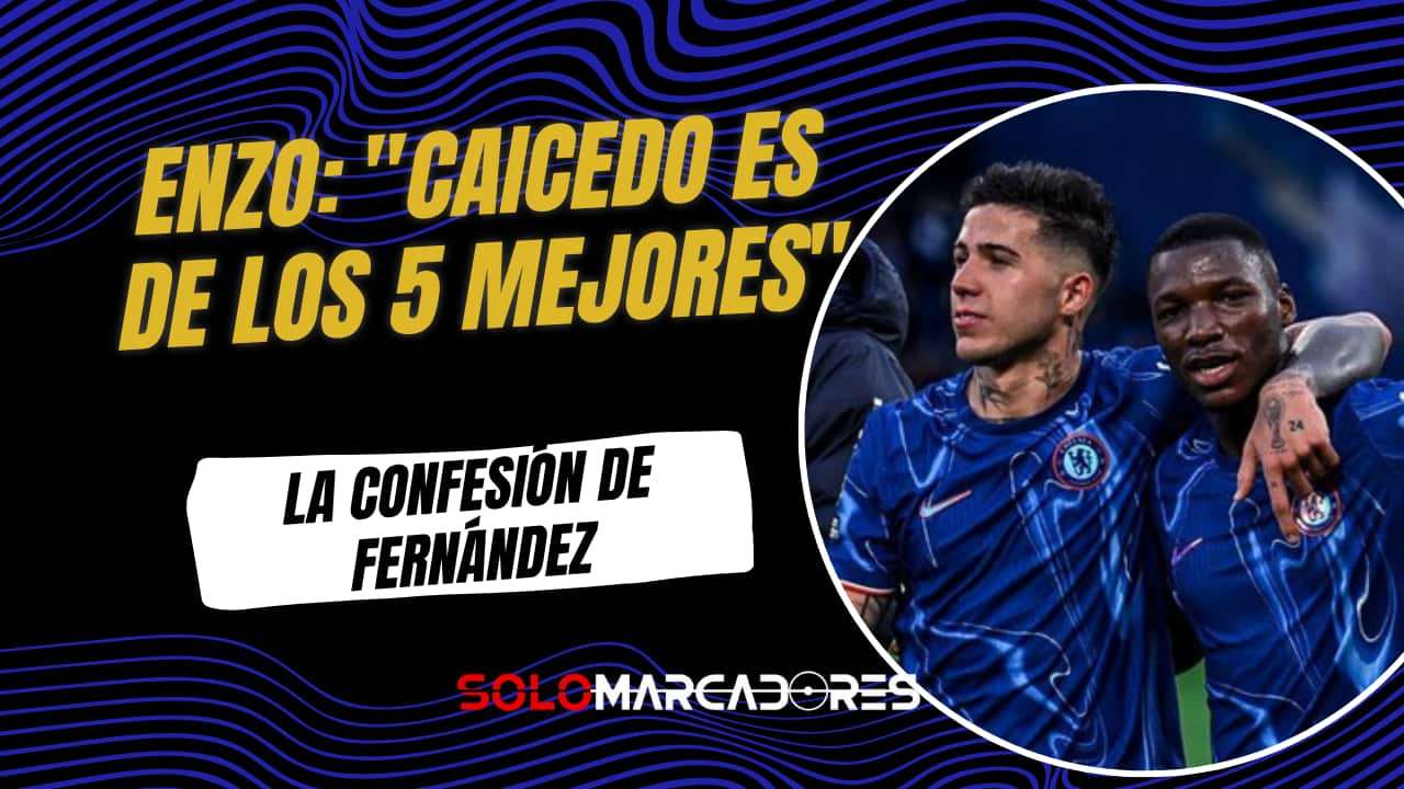 El elogio de Enzo Fernández a Moisés Caicedo