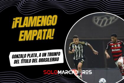 Empate agónico: Flamengo y Gonzalo Plata acarician el título del Brasileirao
