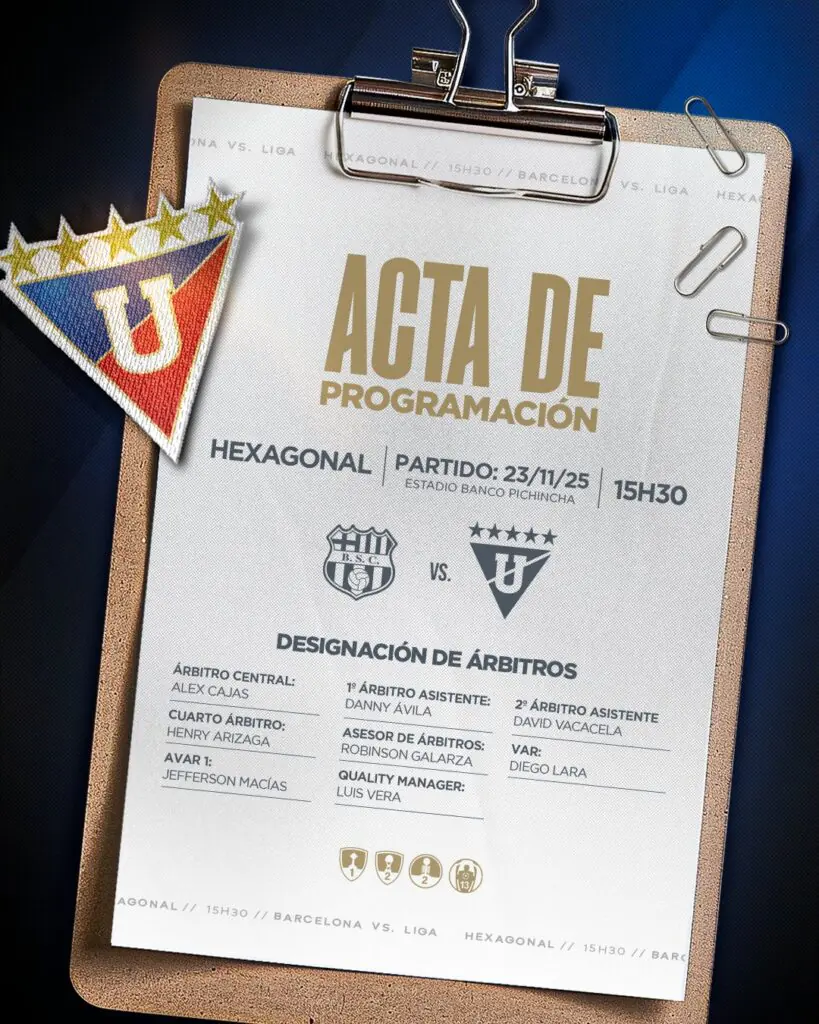 LigaPro: Barcelona vs. LDU día, hora y cómo verlo por TV