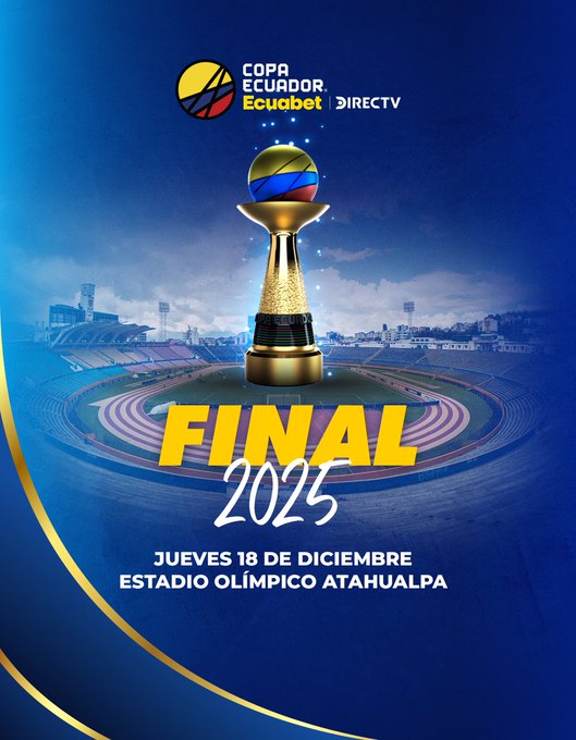 El Atahualpa será la sede de la gran final de la Copa Ecuador 2025