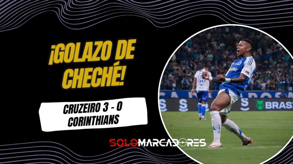 Golazo de Keny Arroyo para Cruzeiro en Brasil