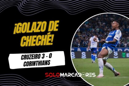 Golazo de Keny Arroyo para Cruzeiro en Brasil