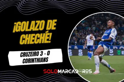 Golazo de Keny Arroyo para Cruzeiro en Brasil