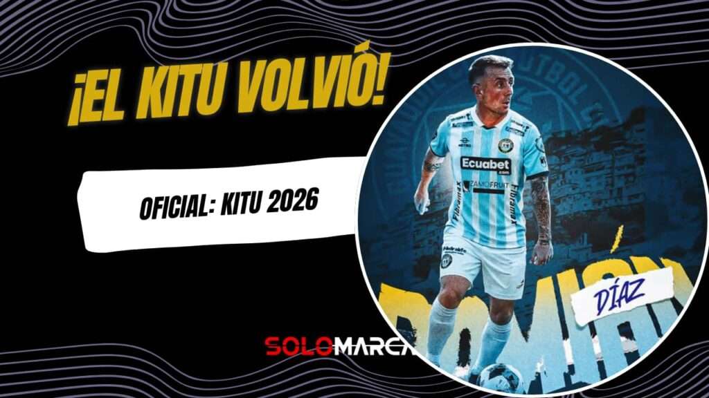 Kitu Díaz en Guayaquil City: Se confirma fecha y hora de su presentación 2 Guayaquil City confirma el fichaje estelar de Damián Díaz para 2026
